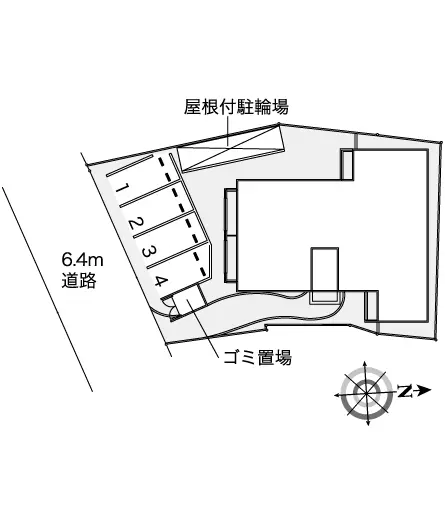 ★手数料０円★高槻市別所新町 月極駐車場